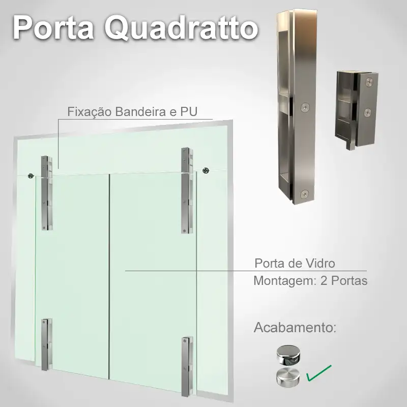 Bandeira 2 Folhas Escovado